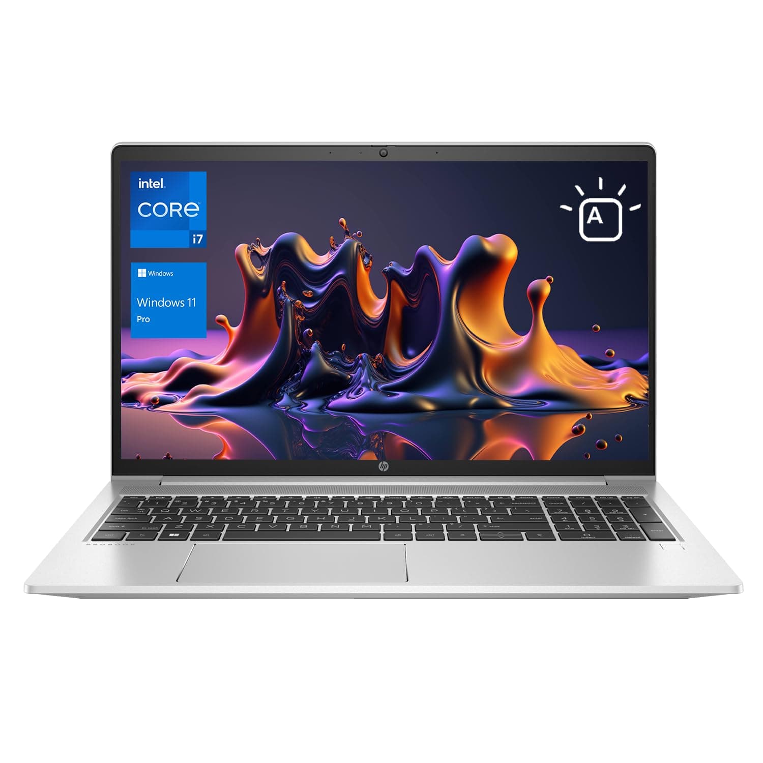 HP ProBook 450 G10 Business Laptop, Display FHD da 15,6", Intel Core i7-1355U, 32 GB RAM, SSD da 1 TB, webcam, tastiera retroilluminata, lettore di impronte digitali, RJ-45, Wi-Fi 6, Windows 11 Pro