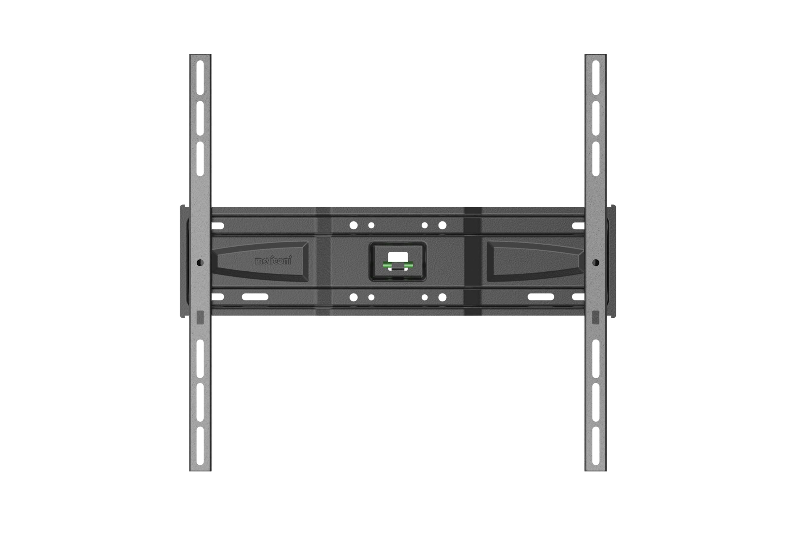 Meliconi Slimstyle Plus 400 S, Supporto TV Parete Fisso Ultra Sottile per TV a Schermo Piatto da 40" a 82", Staffa TV con VESA 200-300-400, Portata 50 Kg, Made in Italy, Nero