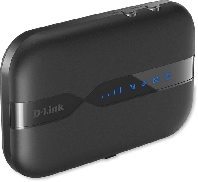 D-Link DWR-932 Pocket Hotspot 4G LTE via SIM, Wi-Fi N150 Mbps, SIM e Micro SD Card Slot, Porta Micro USB, Inclusa Batteria Ricaricabile da 2020 mAh, Nero/Antracite