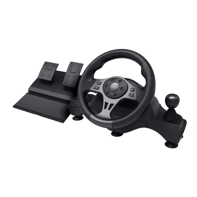 GXTrust 289 Movi Volante per PS4, PC, Xbox Series X/S, Nintendo Switch, Volante da Corsa da Gaming con Pedali e Leva del Cambio per Simulatore di Guida/Farming Simulator / F1 / Gran Turismo