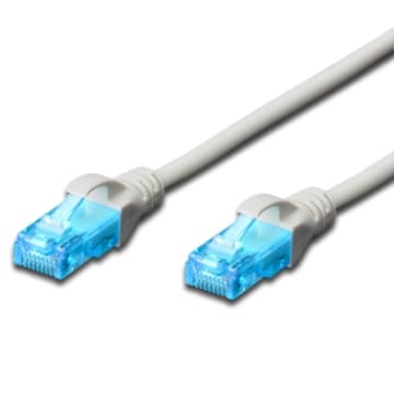 Ewent CAVO DI RETE U/UTP Patch CORD 3MT CAT 5e Color Grigio EW-5U-030 IM1162 - Immagine 1