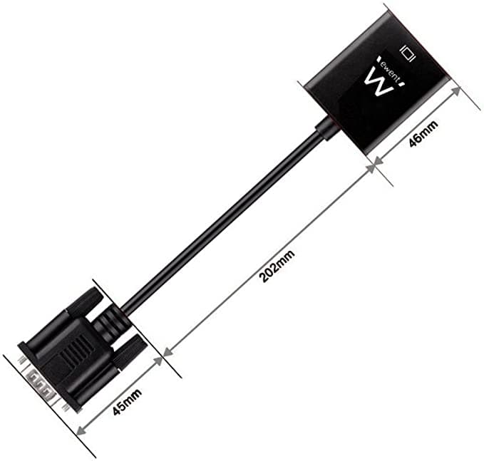Ewent CAVO Convertitore DA VGA AD HDMI CON Audio EW9866 - Immagine 1