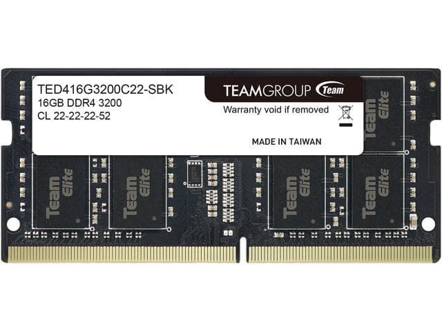 TEAM Group Elite RAM SO-DDR4 16GB 3200MHZ TED416G3200C22-S01 - Immagine 1