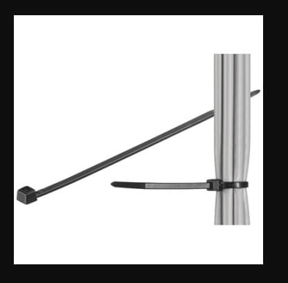 Ewent Fascette Fermacavo 200x2.5 MM 100CS NERO CP-ACC-0002N - Immagine 1
