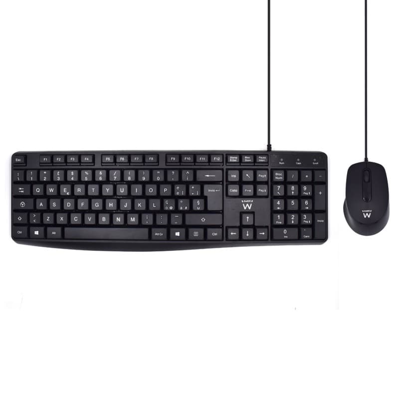 Ewent KIT Tastiera + Mouse Business USB Digitazione Silenziosa EW3005 - Immagine 1