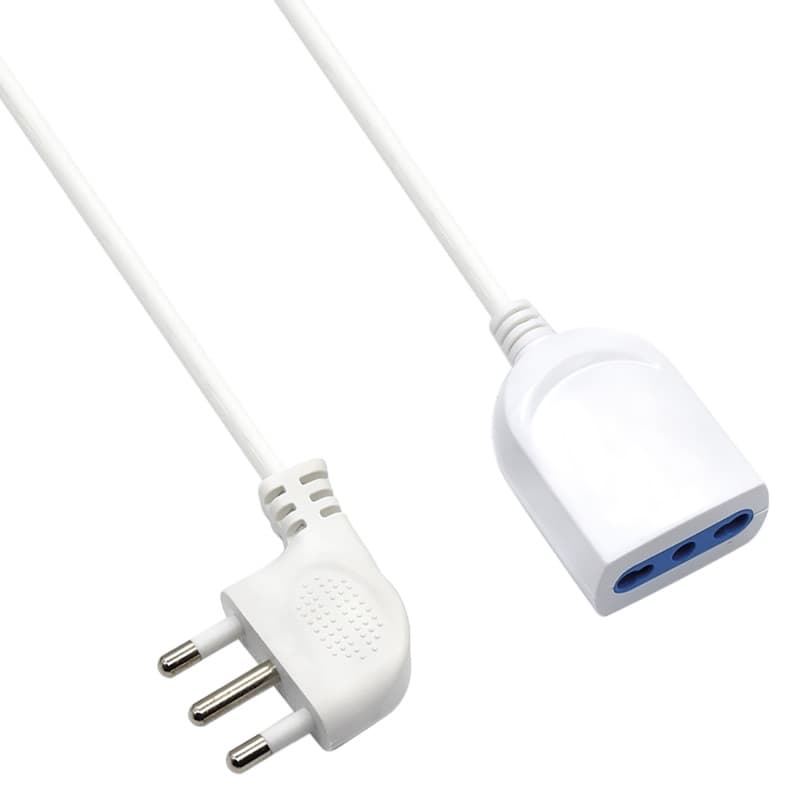 Ewent Prolunga Elettrica 5 MT Presa Italiana 16A Bianca EW3812