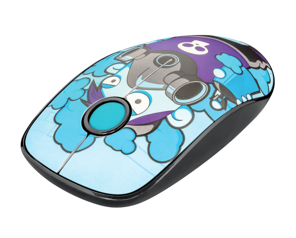 Trust Optical Mouse Sketch Silent Ciano Wireless 23335 - Immagine 1