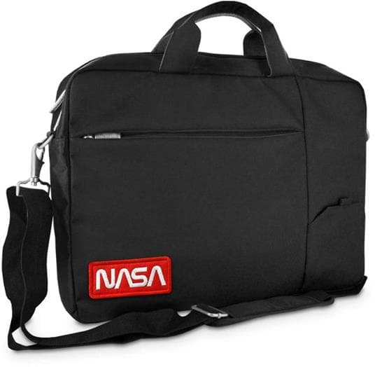 Atlantis Borsa Notebook THE MOON Project BAG 15,6" Black LOGO NASA WORM NS-KLM180705-B - Immagine 1