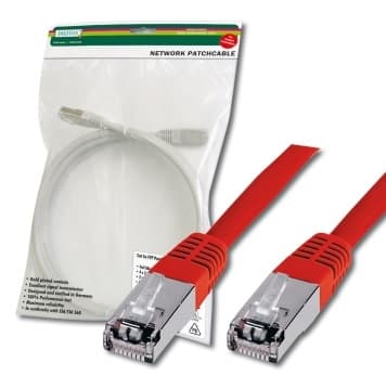 Ewent CAVO DI RETE S/FTP Patch CORD 2MT CAT 5e Color Rosso A-MCSSP80020/ROSSO - Immagine 1
