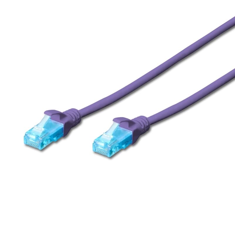 Ewent CAVO DI RETE U/UTP Patch CORD 5MT CAT 5e Color Viola IM1176 - Immagine 1