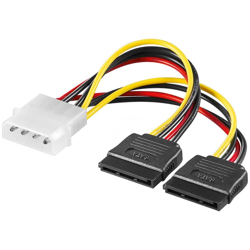 Ewent CAVO Alimentazione SATA Doppio 4 PIN A 2 ALIM SATA EC1500 - Immagine 1