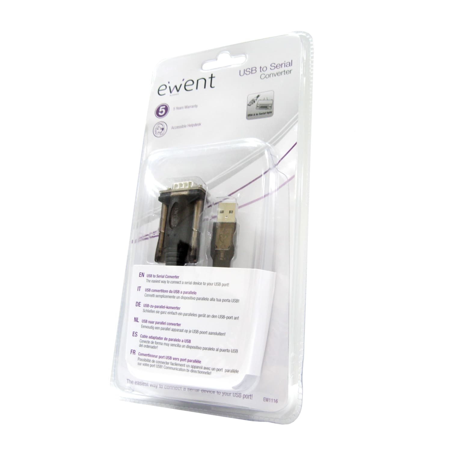 Ewent CAVO Convertitore USB - Seriale EW1116 - Immagine 1
