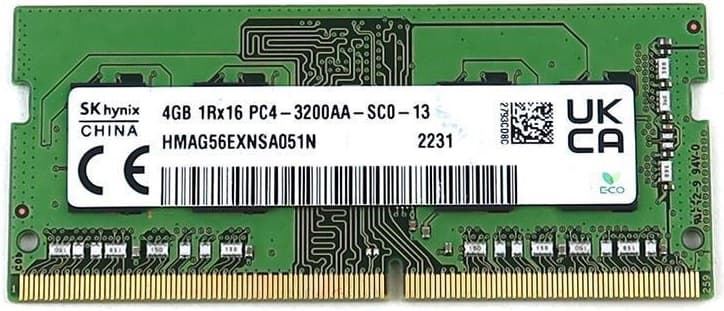 Skhynix RAM SO-DDR4 4GB 3200MHZ PC4 HMAG56EXNSA051N OEM BULK - Immagine 1