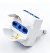 Ewent Adattatore Elettrico 3 Prese CON Spina Italiana 16A OM13010