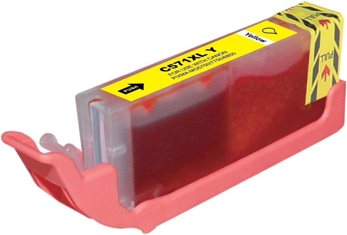 Canon Cartuccia Compatibile CLI-571XLY Giallo 0334C001 - Immagine 1