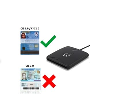 Ewent Lettore Smart CARD PER Firma Digitale E Carte Servizi CIE 1.0 / CIE 2.0 EW1052 - Immagine 1