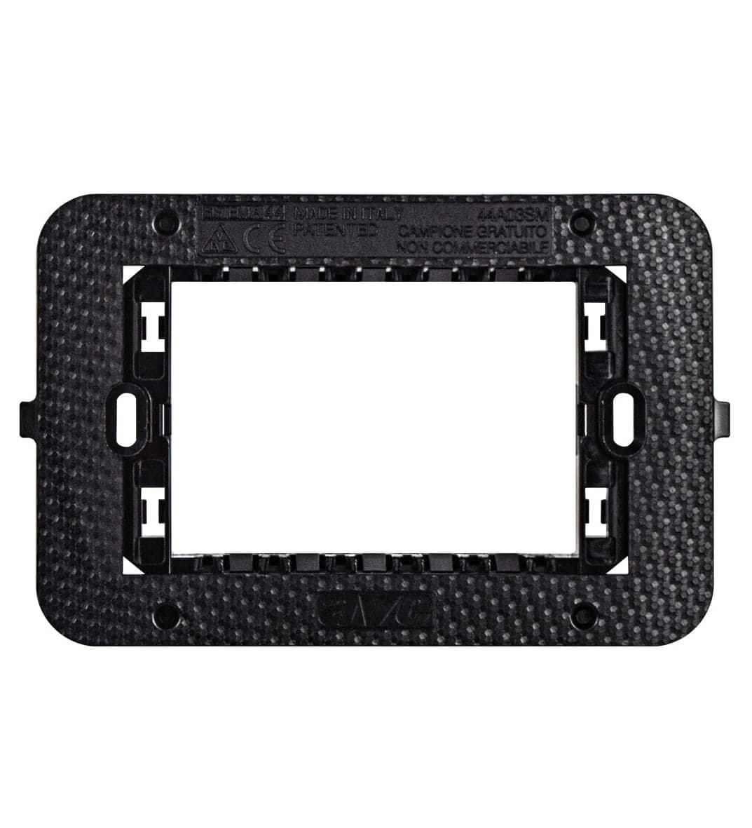 Supporto Smart44 con Viti per Scatole Rettangolari 3 Moduli