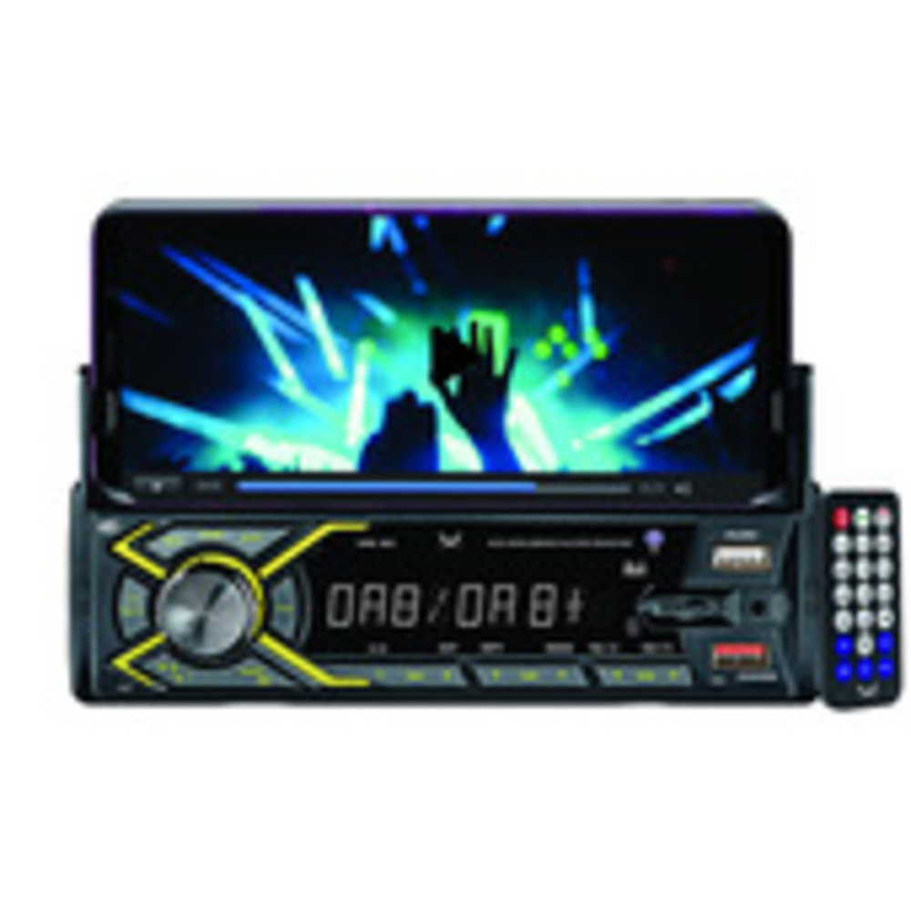 AUTORADIO DAB+/RDS FM CON SINTONIA ELETTRONICA PLL
DUE INGRESSI USB (RICARICA E RIPRODUZIONE) E SLOT MICRO SD
WIRELESS AUDIO E INGRESSO AUDIO AUX-IN
PORTA TELEFONO FRONTALE REGOLABILE